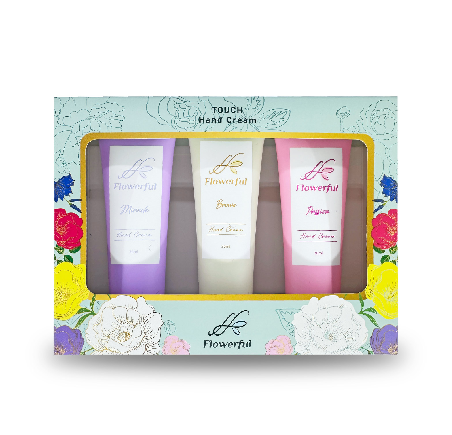 hand cream box CAMELLIA 山茶花保濕修復潤手霜套裝 (30ML X 3):圖片 1